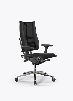 Кресло Метта Y 4D Free B2-14D/0016404 (сетка TS YM93 черная/экокожа Infinity Easy Clean черная)
