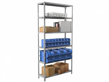 Стеллаж металлический Практик MS Standart 220/70х30/6