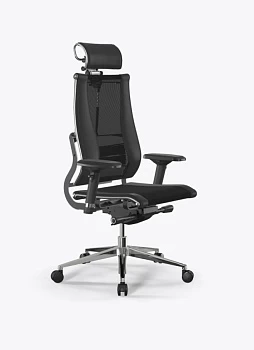 Кресло Метта Y 2D Move B2-14D/0015404 (сетка TS YM93 черная/экокожа Infinity Easy Clean черная)