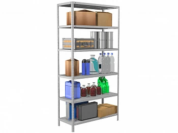 Стеллаж металлический Практик MS Standart 220/100х40/6