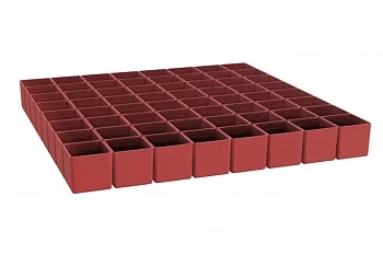 Лоток ДиКом пластмассовый 75х75 / Комплект-07 (64 шт.)