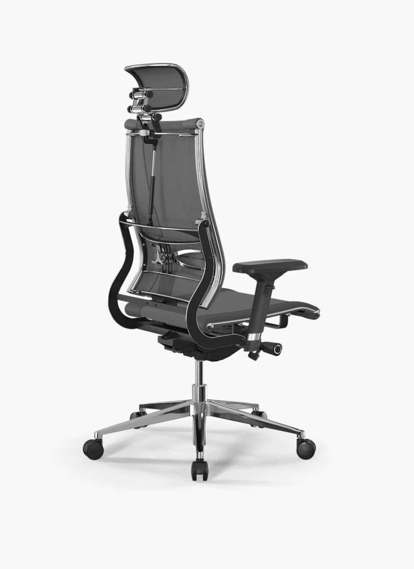 Кресло Метта Y 2D Move B2-14D/0997404 (сетка TS YM93 серая/экокожа Infinity Easy Clean серая)