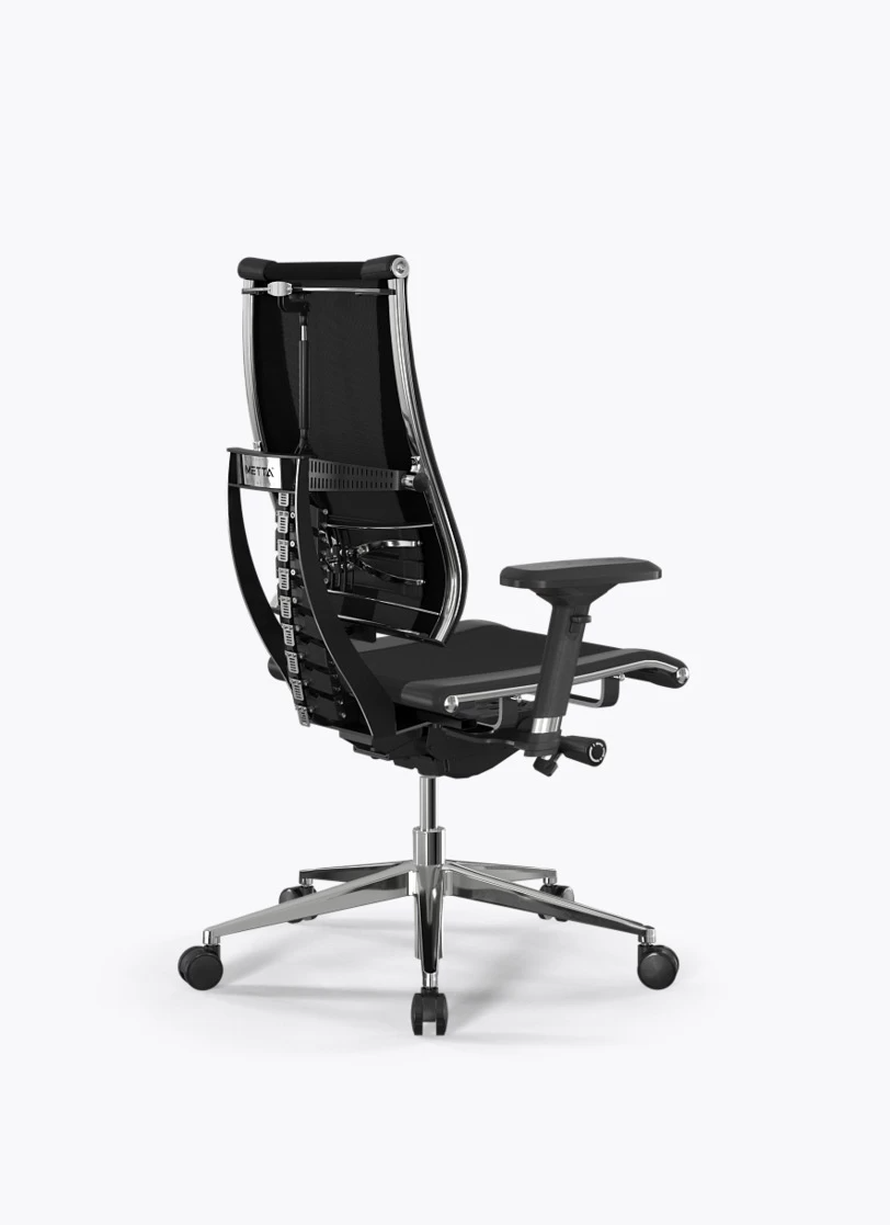Кресло Метта Y 4D Triumph B2-14D/0016404 (сетка TS YM93 черная/экокожа Infinity Easy Clean черная)