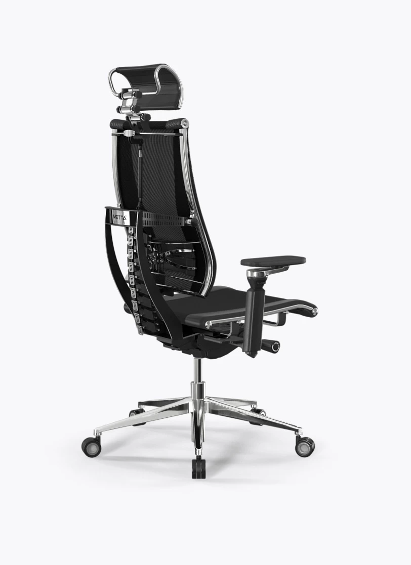 Кресло Метта Y 4D Triumph B2-15D/1014603 (сетка TS YM93 черная/экокожа Infinity Easy Clean черная)