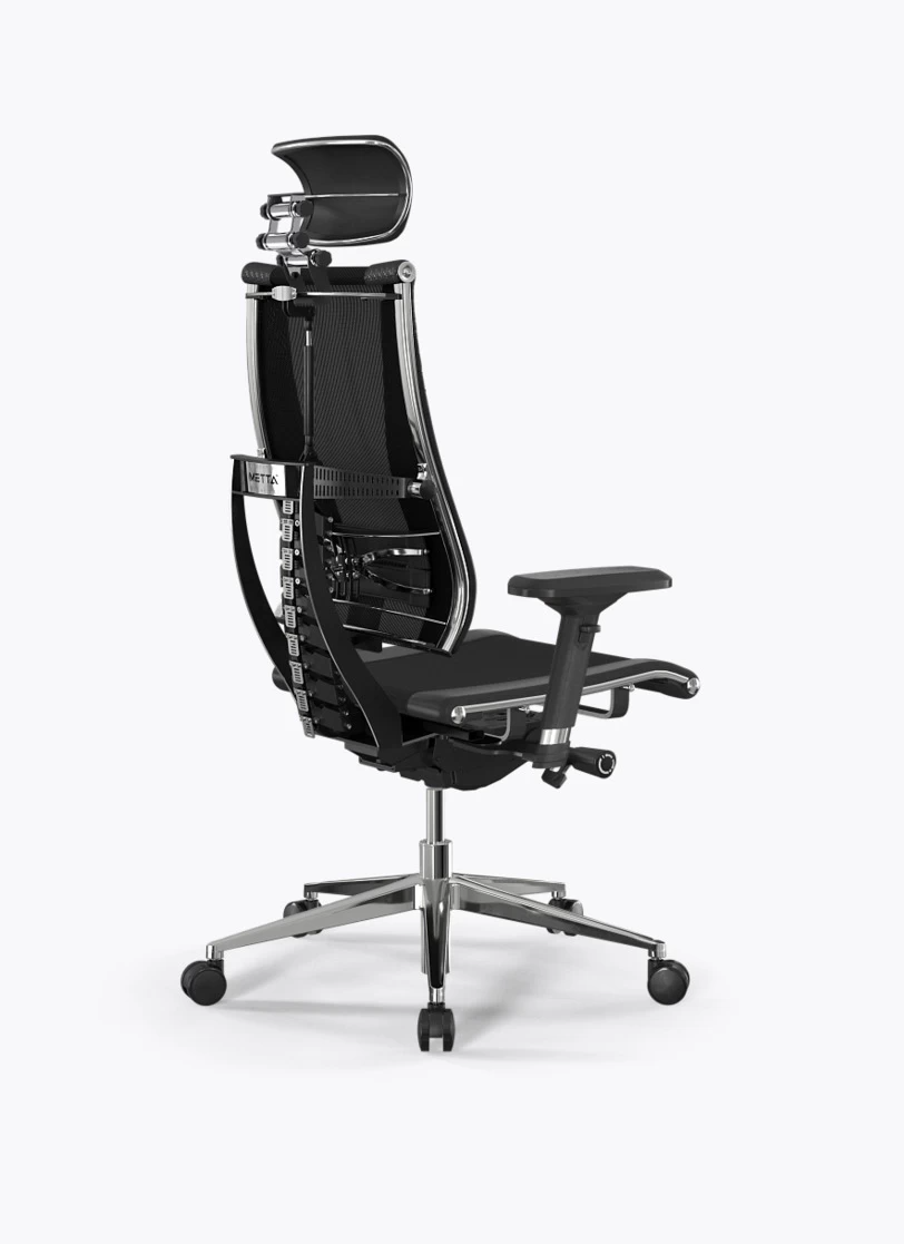 Кресло Метта Y 4D Triumph B2-15D/0017602 (сетка TS YM93 черная/экокожа Infinity Easy Clean черная)