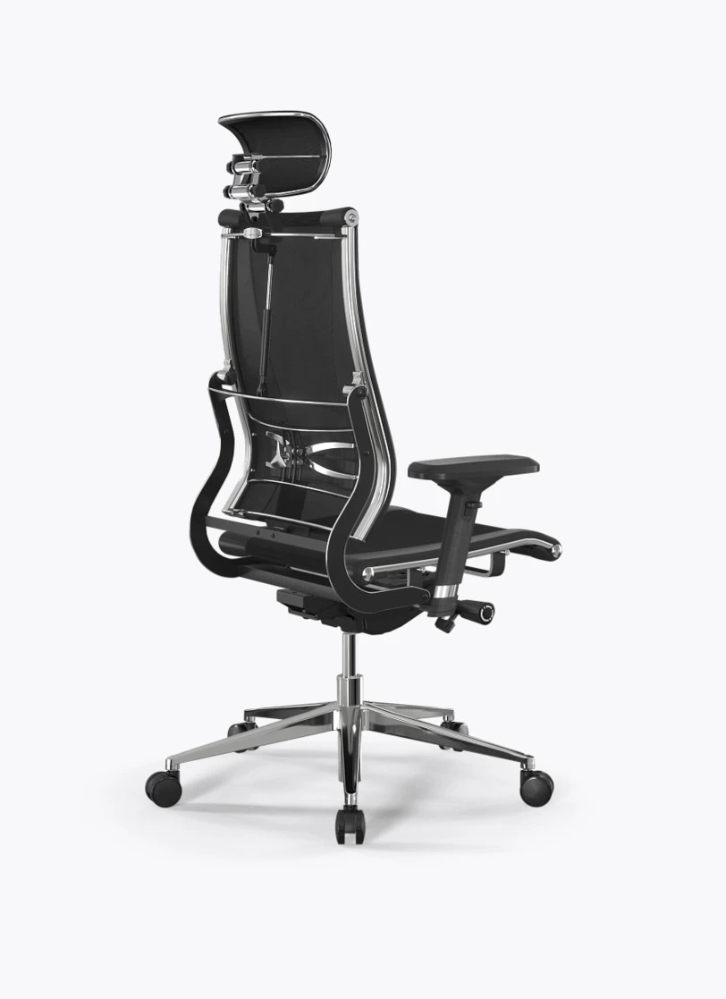 Кресло Метта Y 2D Move B2-14D/0017404 (сетка TS YM93 черная/экокожа Infinity Easy Clean черная)