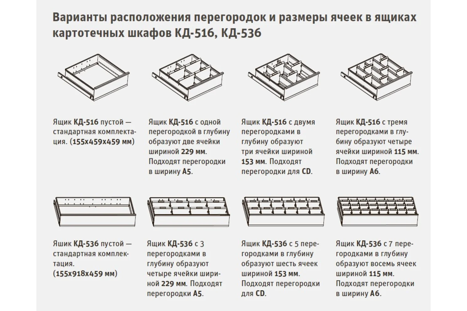 Шкаф картотечный КД-516