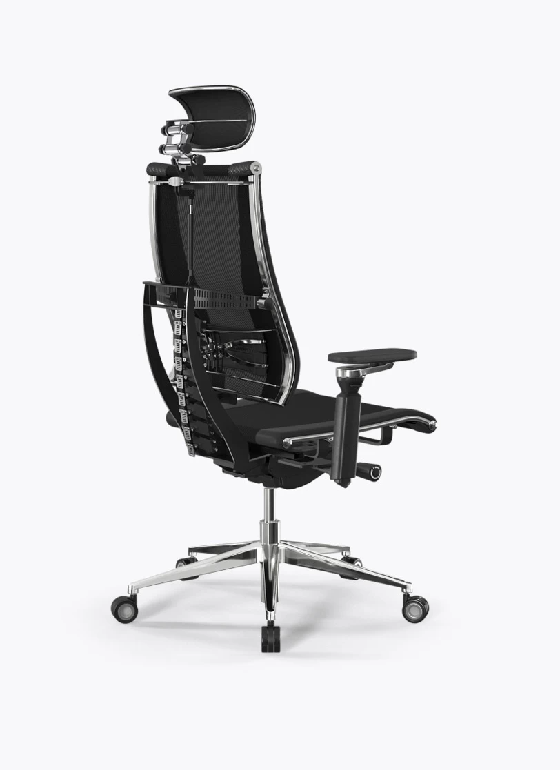 Кресло Метта Y 4D Triumph L2-15D/0017803 (сетка TS YM93 черная/экокожа Infinity Easy Clean черная)