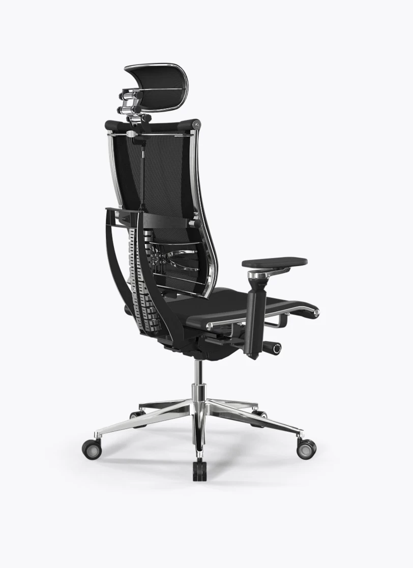 Кресло Метта Y 4D Free B2-57D/1011235 (сетка TS YM93 черная/экокожа Infinity Easy Clean черная)